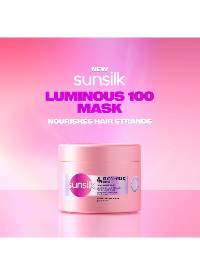 Sunsilk Nourishing Mask Luminous100 Nourishes Hair Strands For 5X More Shine 220ml - Image 3