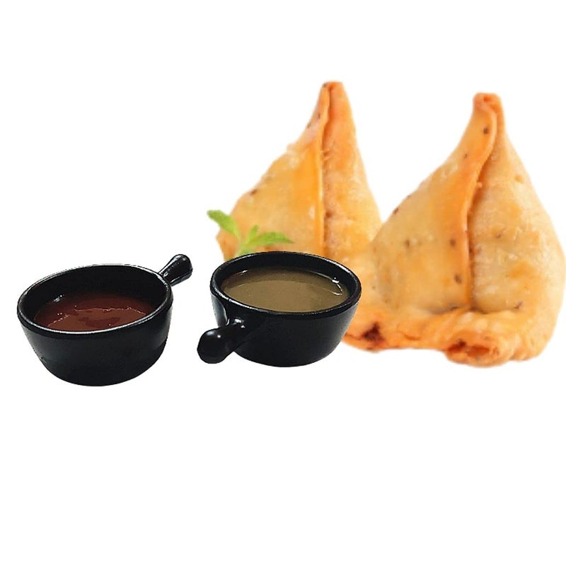 DECOR VIBES Melamine Small Chutney Dip Bowl Set for Snacks / Tiny Sauce Dip Bowls for Party and Daily use Serving Platter, Unbreakable (Matt Black, Combo of 8) - Image 5