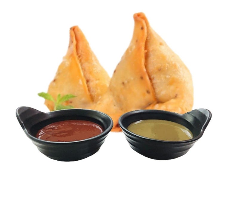 DECOR VIBES Melamine Small Chutney Dip Bowl Set for Snacks / Tiny Sauce Dip Bowls for Party and Daily use Serving Platter, Unbreakable (Matt Black, Combo of 8) - Image 2