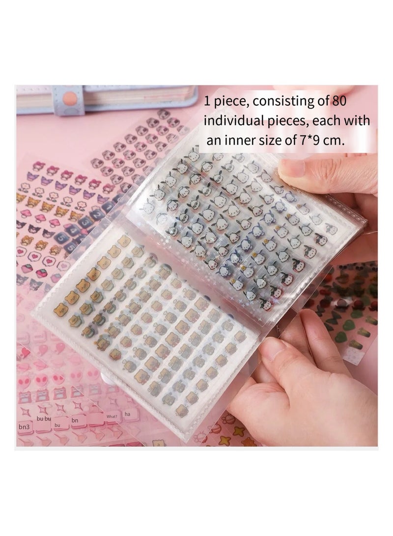 Mini Stickers 2400, Mini Laptop Nail Stickers 30 sheets - Cute Children's Nail Stickers, Enhance the Appearance with Premium Decoration Small Patterns.  - Image 1
