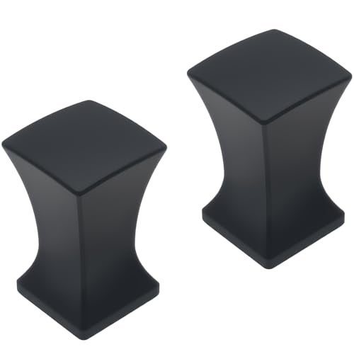 FDXGYH 2 Pcs Finial Caps Knob Lamp Shade Decorations Finials for Lamp Shade Black Harp Lamp Finial Knob with 1428 Base