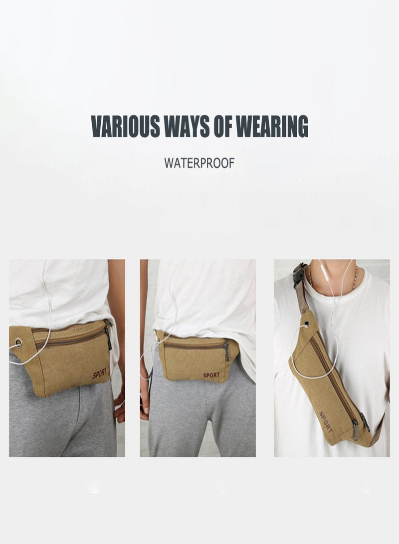 سبورت حقيبة خصر رياضية نسائية للجري في الهواء الطلق والهاتف المحمول وصالة الألعاب الرياضية واللياقة البدنية وحقيبة سفر وحزام صدر وحقيبة خصر صغيرة على شكل مظروف وحقيبة كتف,أخضر عسكري - Image 4