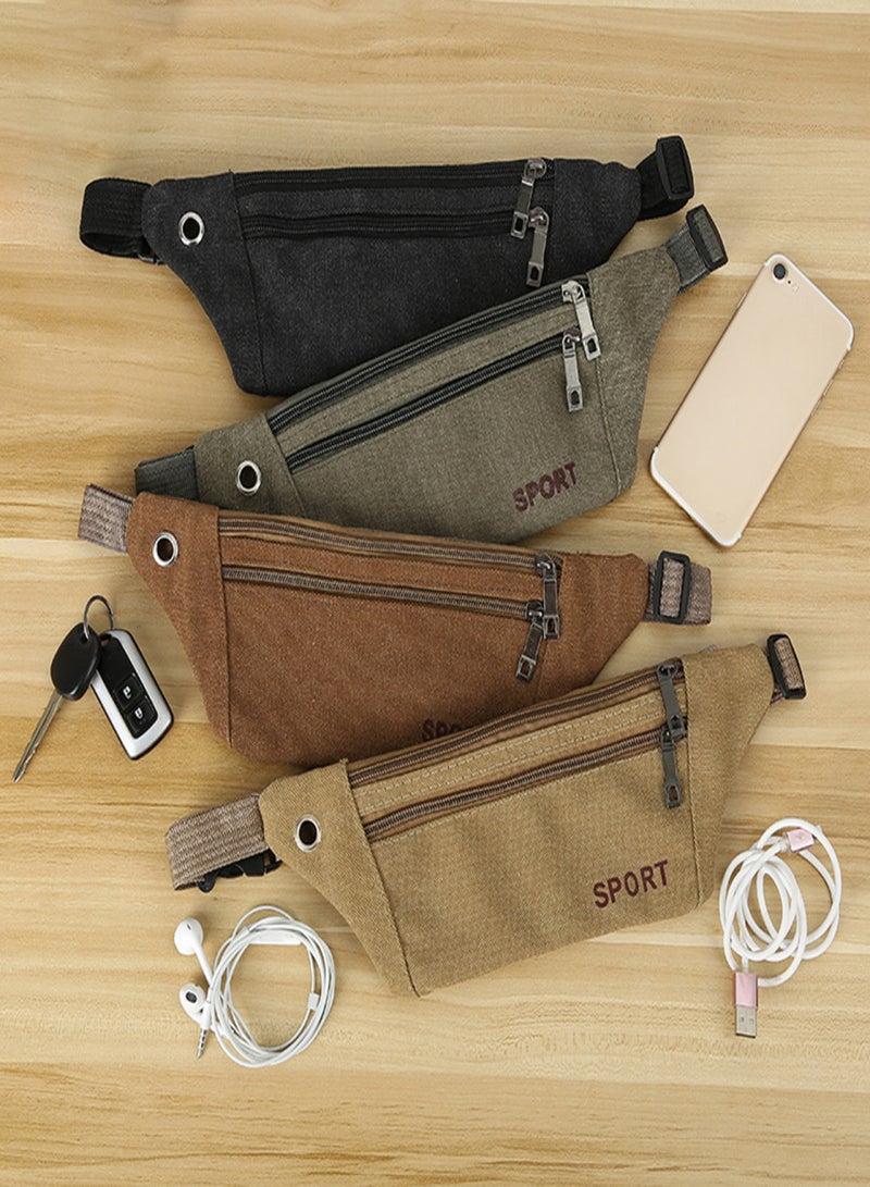 سبورت حقيبة خصر رياضية نسائية للجري في الهواء الطلق والهاتف المحمول وصالة الألعاب الرياضية واللياقة البدنية وحقيبة سفر وحزام صدر وحقيبة خصر صغيرة على شكل مظروف وحقيبة كتف,أخضر عسكري - Image 3