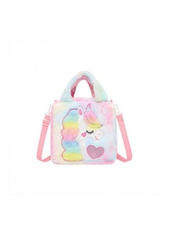 NIBEMINENT Kids Unicorn Plush Toddler Backpack 26 x 26cm  - Image 3