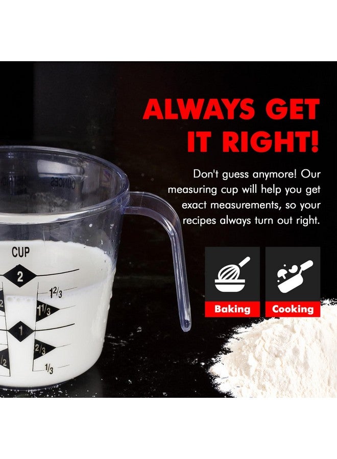 Chef Craft Select Plastic Measuring Cup, 2 Cup, Clear - Image 3