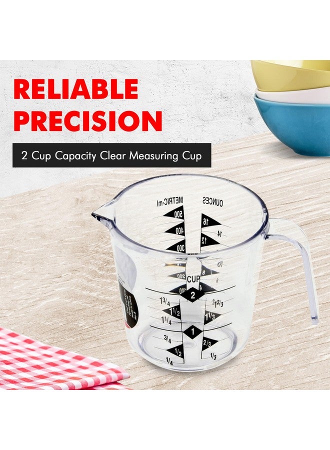 Chef Craft Select Plastic Measuring Cup, 2 Cup, Clear - Image 2
