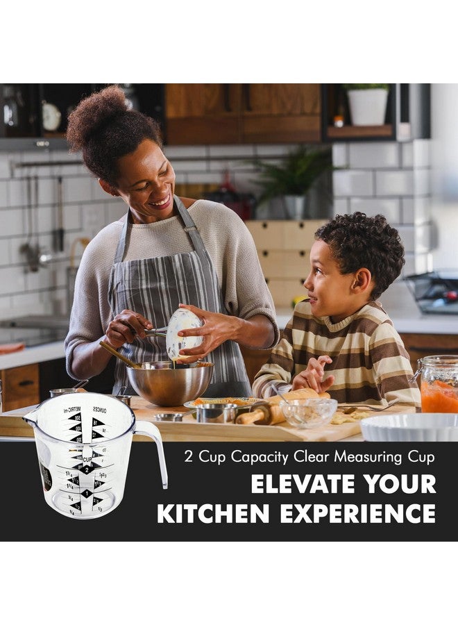 Chef Craft Select Plastic Measuring Cup, 2 Cup, Clear - Image 5