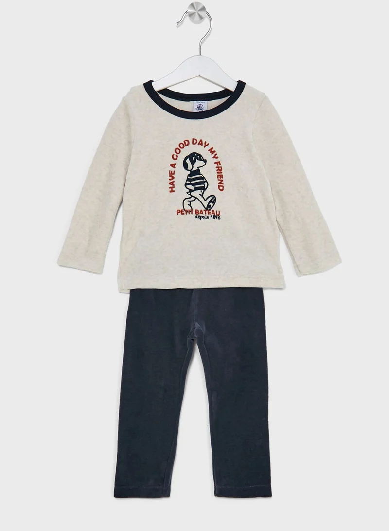 Petit Bateau Youth Printed Pyjama Set