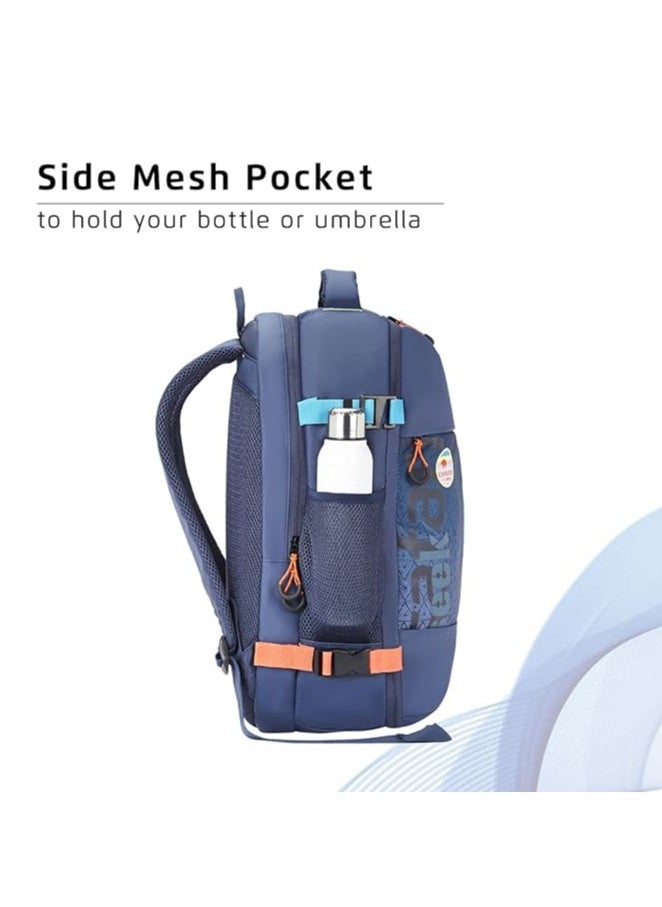 Safari - Safari Seek 32 Ltrs Overnighter Travel Laptop Backpack (Blue), Water Resistant Spacious Bag for Travelling and Camping, All-Purpose Bag for Business & Leisure - Image 1
