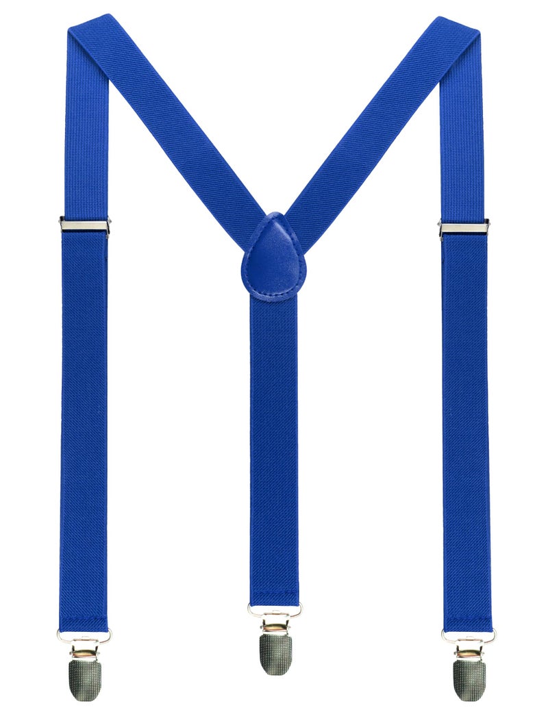 JEMYGINS Royal Blue Mens Suspender with 3 Strong Clips Adjustable Braces(4) - Image 1