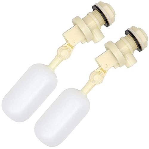 ALLRI Float Valve 1/2" Shut Off Plastic Water Float Valve, Stable Water Float Ball Valve for Horse Cattle Goat Sheep Pig Dog Farm Supplies 2 Pack - Image 1