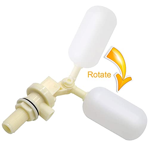 ALLRI Float Valve 1/2" Shut Off Plastic Water Float Valve, Stable Water Float Ball Valve for Horse Cattle Goat Sheep Pig Dog Farm Supplies 2 Pack - Image 2
