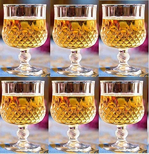 Air Son Wine Glass Brandy Glass Red Wine Glass for Everyday use 195 ml Crystal Glass Set of 6 - Image 3