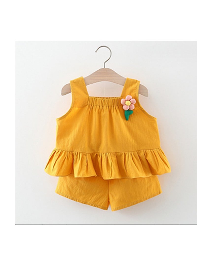 KUYING - New Sleeveless Vest Two-Piece Set - Image 1