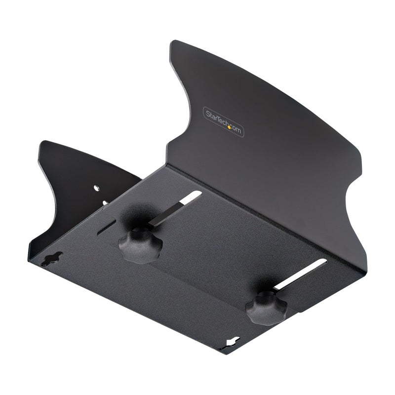 StarTech.com PC Wall Mount Bracket, Supports Desktop Computers Up to 40lb (18kg), Tool-Less Adjustments 1.9-7.8in (50-200mm), Heavy-Duty Wall Mount Shelf/Holder for PC Case/Tower (2NS-CPU-Wall-Mount) - Image 5