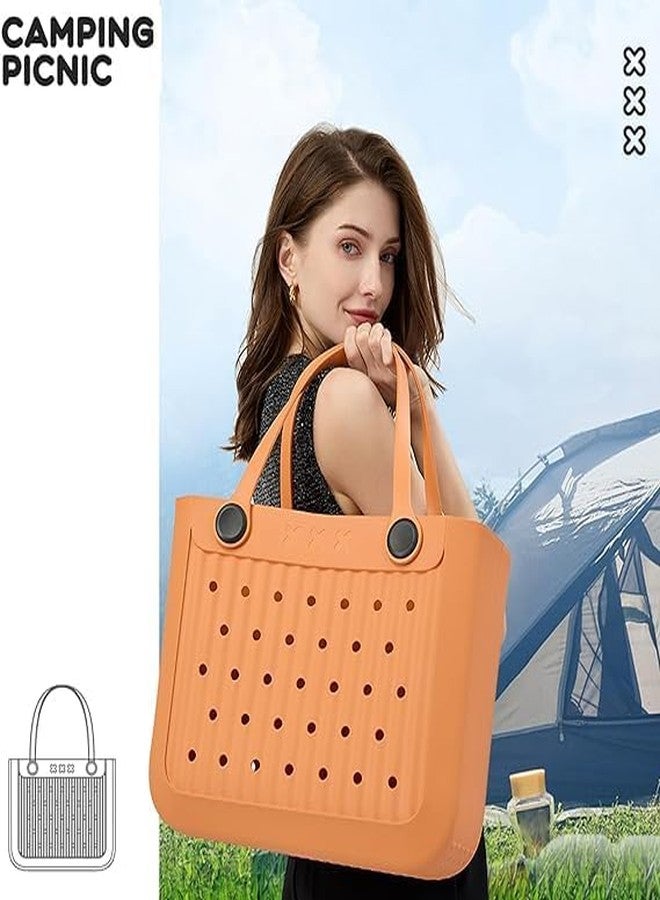 TimBuk2 Beach Bag, Tote Bag, Rubber Large Travel Open Handbags for Boat Pool Sports Gym Waterproof EVA Washable and Durable Outdoor Anti-Tip Bag for Women (ORANGE) - Image 5