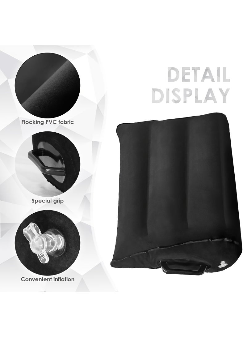 EzzySo Leg Positioner Pillow Inflatable Pillow for Home Travel Inflatable Pillow Portable Cushion Body Pillow for Sleeping Leg Elevation Bed Sofa Travel Camping - Image 5