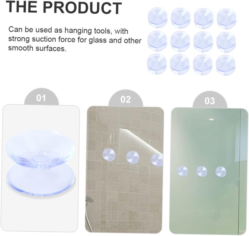 DOITOOL 50pcs Double Sided Pads for Glass Non- Pads for Tabletop Stability and -Skid Cups for Home Use and Furniture - Image 5