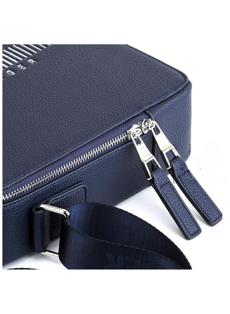 Tommy Hilfiger Plus "Trendy and Functional Blue Crossbody Bag: Ideal for Everyday Use with a Modern Design, Adjustable Strap for Personalized Comfort, Spacious Interior with Multiple Organizational Pockets, Durable Construction for Long-Term Use, and a Vibrant Blue Color That Adds a Pop of Style to Any Outfit or Occasion, from Casual Errands to Special Events"  - Image 4