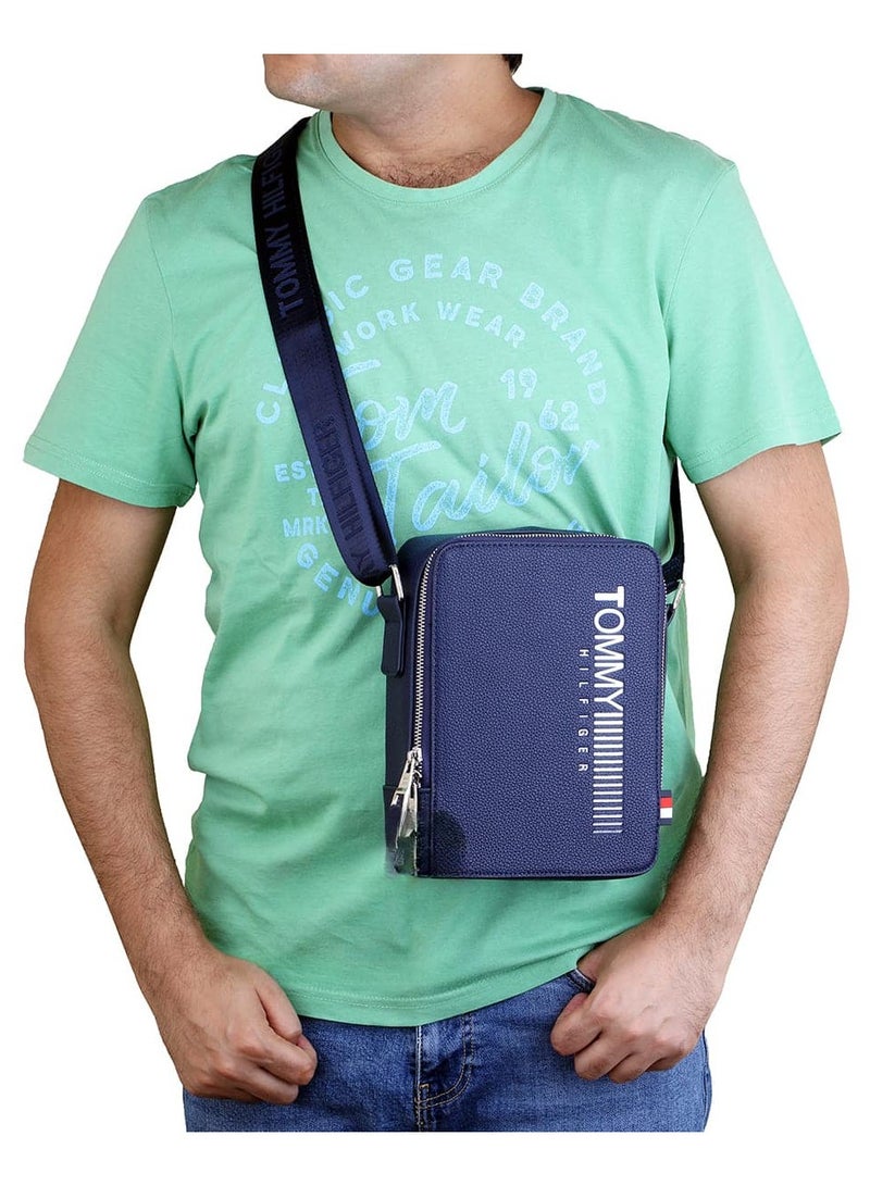 Tommy Hilfiger Plus "Trendy and Functional Blue Crossbody Bag: Ideal for Everyday Use with a Modern Design, Adjustable Strap for Personalized Comfort, Spacious Interior with Multiple Organizational Pockets, Durable Construction for Long-Term Use, and a Vibrant Blue Color That Adds a Pop of Style to Any Outfit or Occasion, from Casual Errands to Special Events"  - Image 5