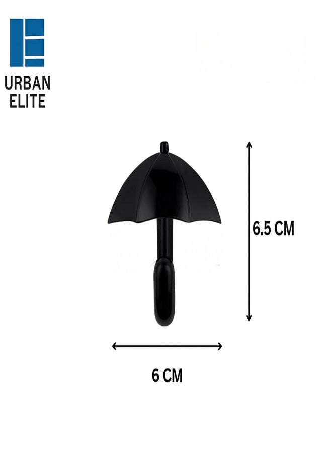 Urban Elite Heavy Duty Metal Wall Hook – Single Umbrella Design Hook for Hanging Towels, Clothes, Keys & Accessories – Decorative Black Wall Hanger for Bathroom, Kitchen & Entryway (1 Pc) - Image 2
