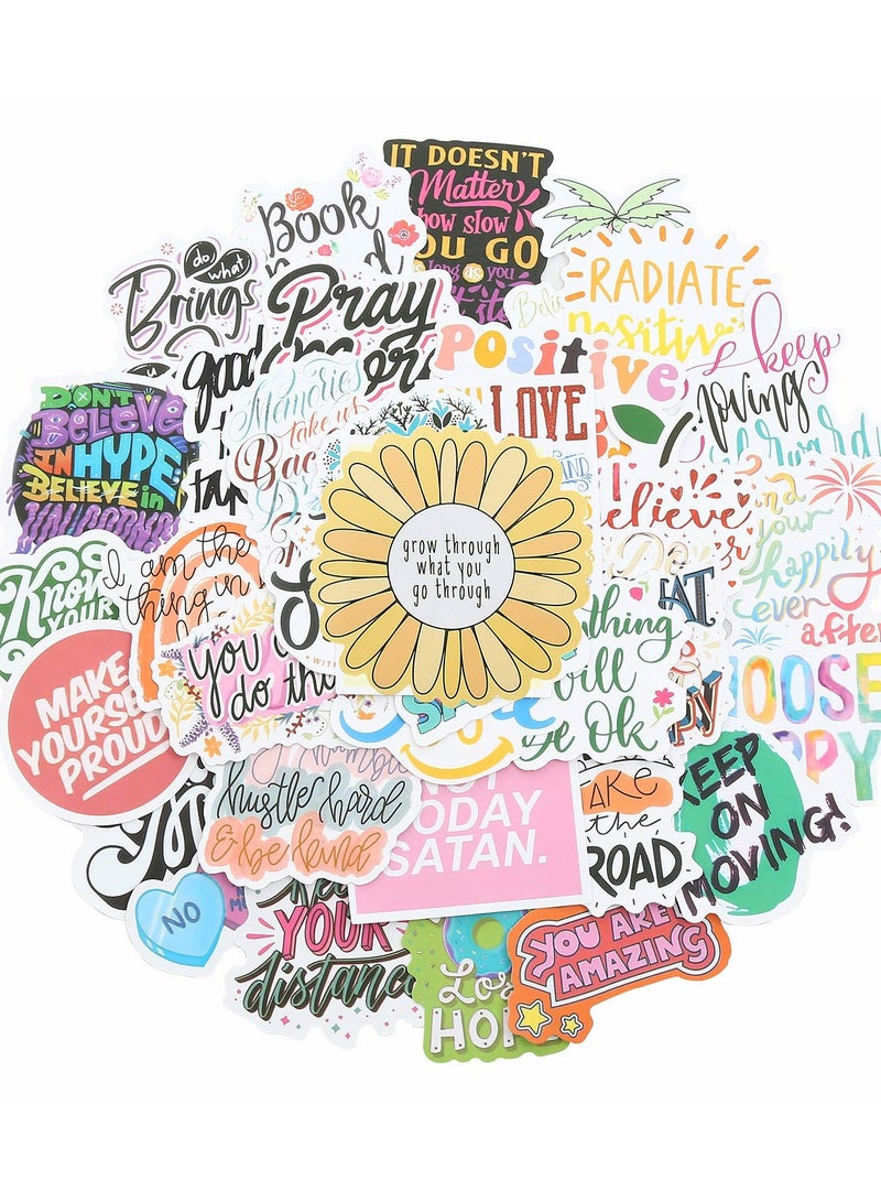 200Pcs Motivational Quote Stickers - Waterproof Vinyl for Water Bottles, Hydroflasks, Laptops & Phones - Perfect for Women, Kids, Students & Teachers - Image 3