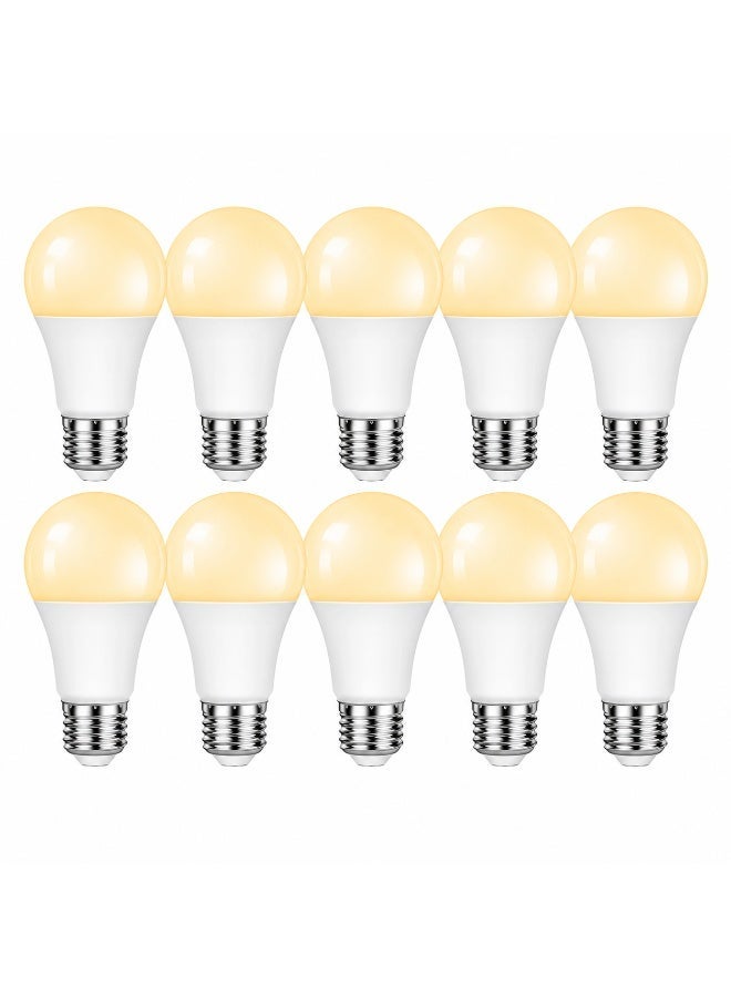 HUAQIANG LED Light Bulbs 10 Pack – A60 (9W/12W) & A80 (18W), E27 Base, 3000K Warm White, Non-Dimmable, Energy Efficient - Image 1