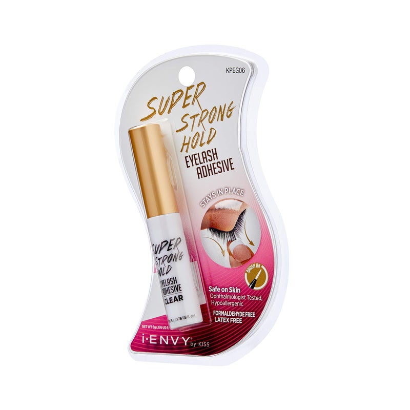 i.Envy Kiss I Envy Eyelash Adhesive Super Strong Hold Clear 0.176 Ounce ( Pack of 2) - Image 2