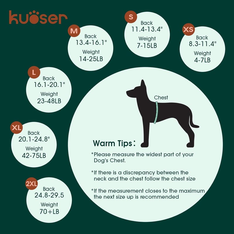 Kuoser Trendy budget practical design Recovery Suit for Dogs Cats After Surgery, Professional Pet Recovery Shirt Dog Abdominal Wounds Bandages, Substitute E-Collar & Cone,Prevent Licking Dog Onesies Pet Surgery Recovery Suit Repeated detach compatible build - Image 2