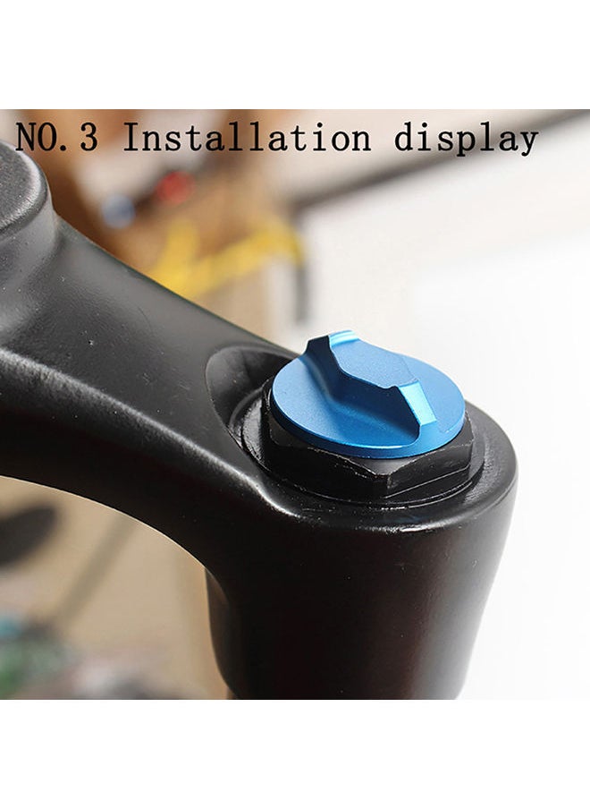 NIBEMINENT - Alloy MTB Mountain Bicycle Bike Front Fork Gas Cover Protector Cap 3.2x3.2x0.8cm - Image 1