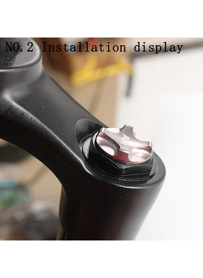 NIBEMINENT - Alloy MTB Mountain Bicycle Bike Front Fork Gas Cover Protector Cap 3.2x3.2x0.8cm - Image 1