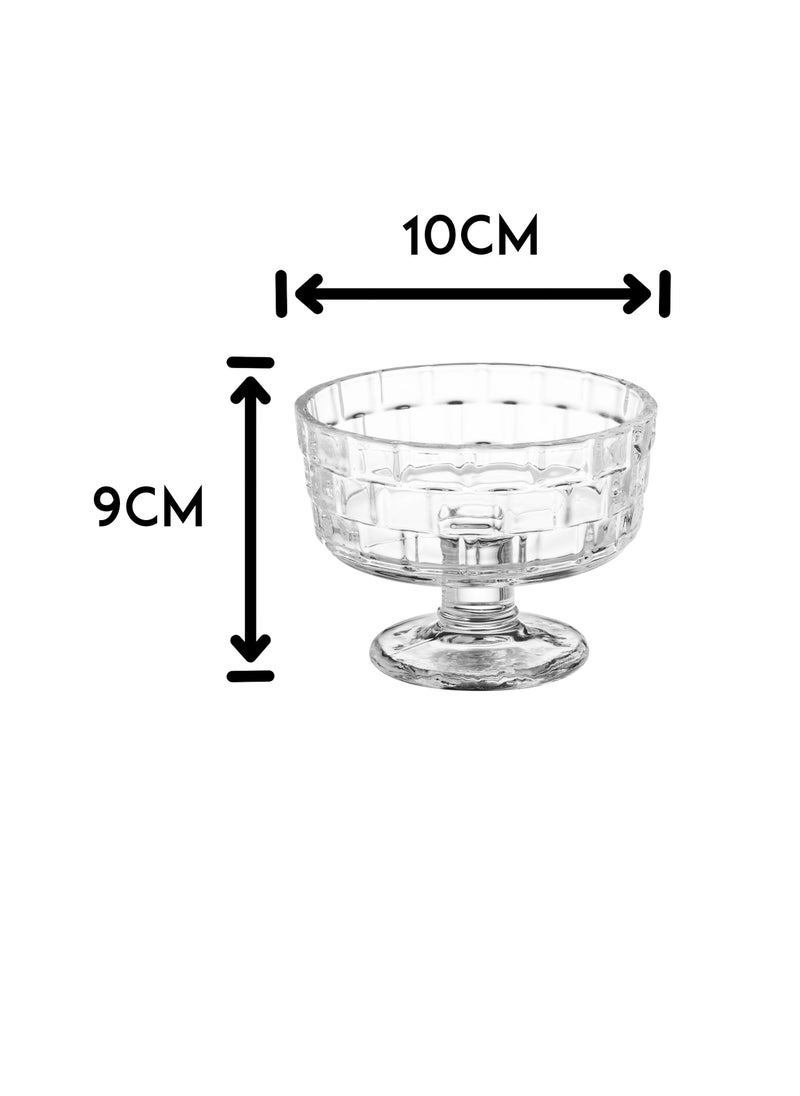 Blinkmax A transparent glass yogurt set for dessert and ice cream, 6 pieces  - Image 3