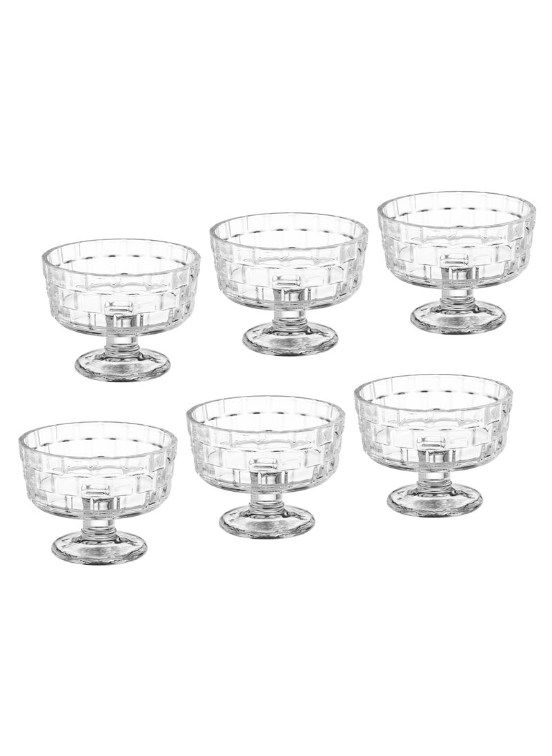 Blinkmax A transparent glass yogurt set for dessert and ice cream, 6 pieces  - Image 4