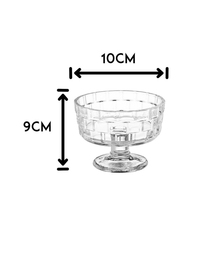 Blinkmax A transparent glass yogurt set for dessert and ice cream, 6 pieces - Image 5