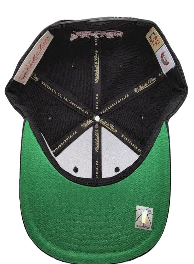 Mitchell & Ness Portland Trail Blazers Core Basic Snapback Adjustable Hat Cap - Black - Image 5