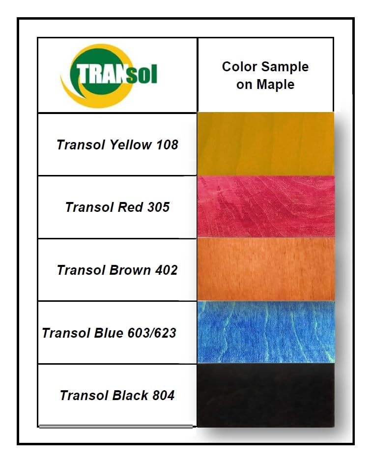 Transol Wood Dye – Powdered Solvent 5 Color Kit – Wood Stain Kit (25 Grams) - Image 2