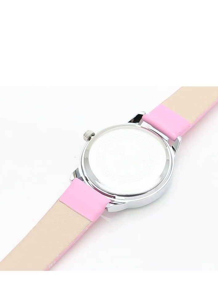 Princess Cartoon Watch for Children Girls-Fuchsia Pink - Image 3