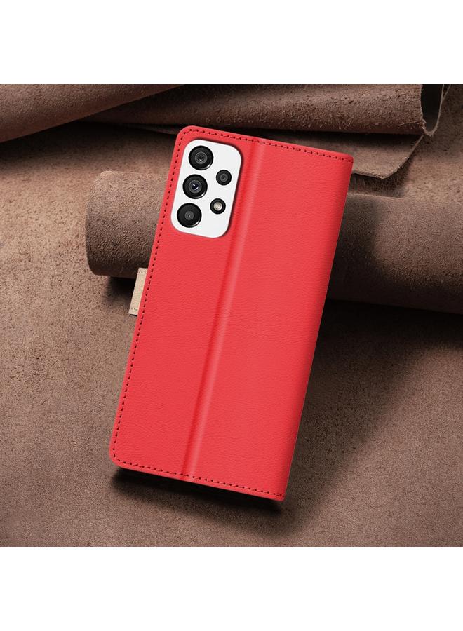 S-TOP Case For Samsung Galaxy A33 Color Matching RFID Anti-theft Leather Phone Case - Image 3