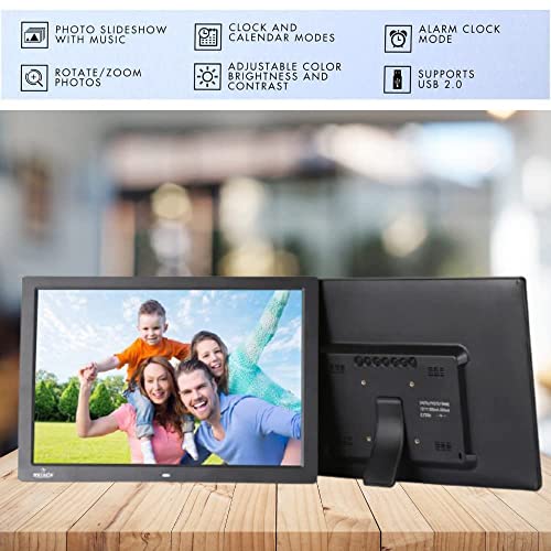 Miracle Digital 17 Inch Hi-def Digital Frame,Reso 1280p*800p Support SD Card,USB,Mini HDMI for Fast Transfer| Play Photos Slide Show,Video,Audio,Calendar | inBuilt 8GB Memory, 2GB RAM - Image 5