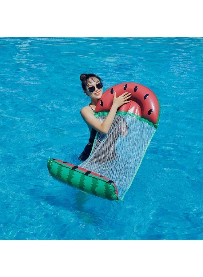 Watermelon Set Inflatable Floating Bed | Foldable Water Hammock | Pool Lounge Chair Float | Pool Party Decoration - Image 5