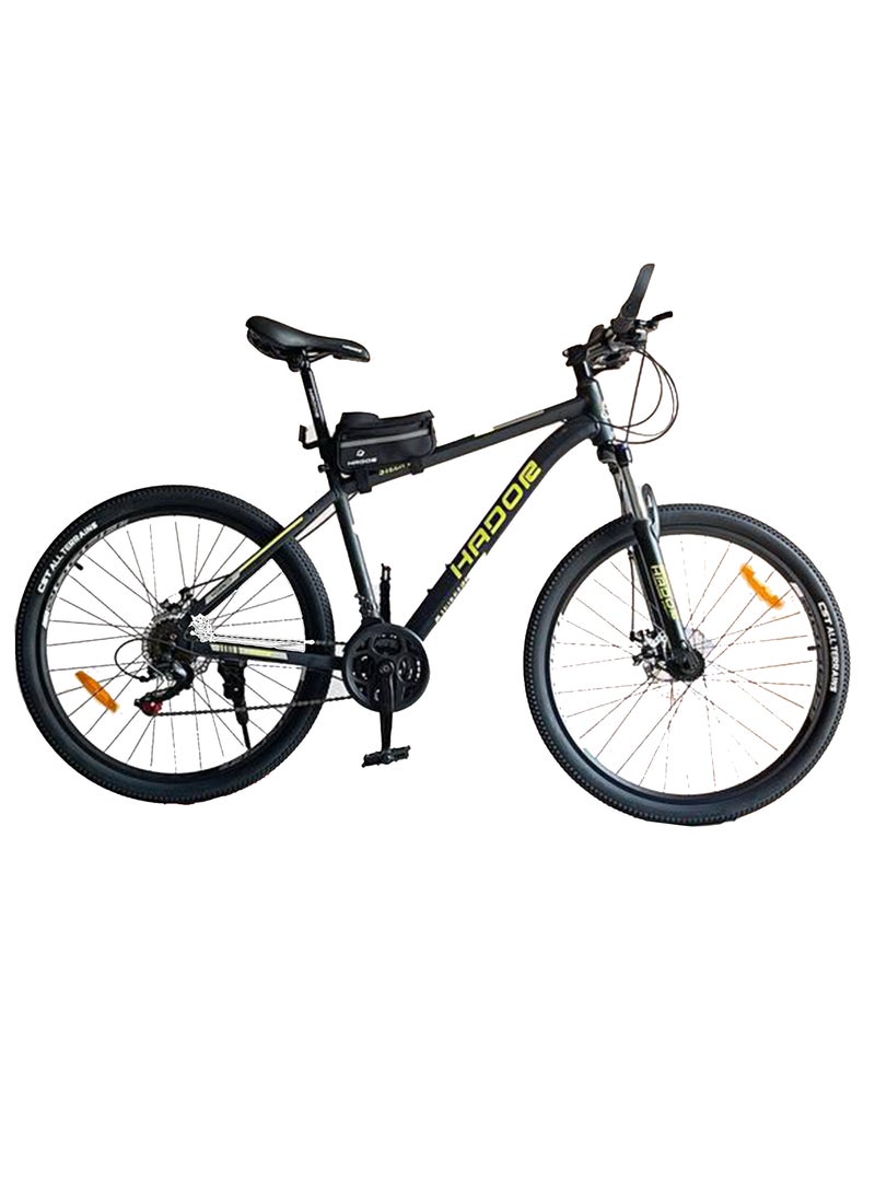 HADOR Steer Aluminum Frame 21-Speed Front Assistant Bike, 26-Inch Size, black&yellow  - Image 5