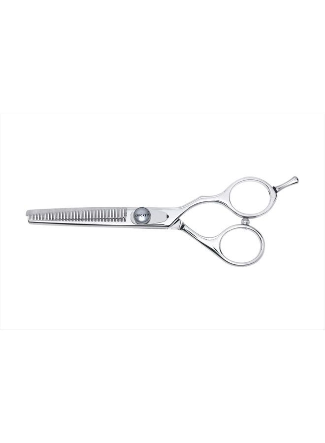 Cricket S2 T-30 Thinning Shears Professional Stylist Barber Hair Cutting Scissors, Removes Bulk, Convex Edge, Hand Polished Swedish Steel - Image 5