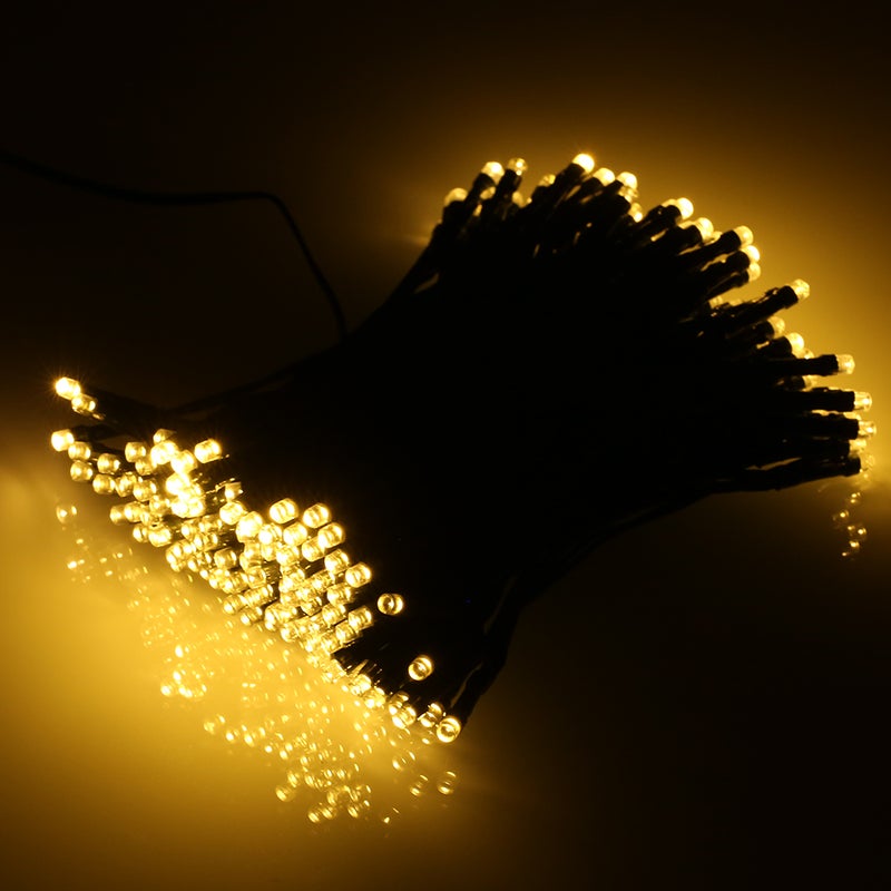 Solar String Lights: 200pcs Warm White IP65 Water-resistant - Light Sensor Auto On/Off 2 Lighting Modes for Outdoor Indoor Christmas Decor - Image 4