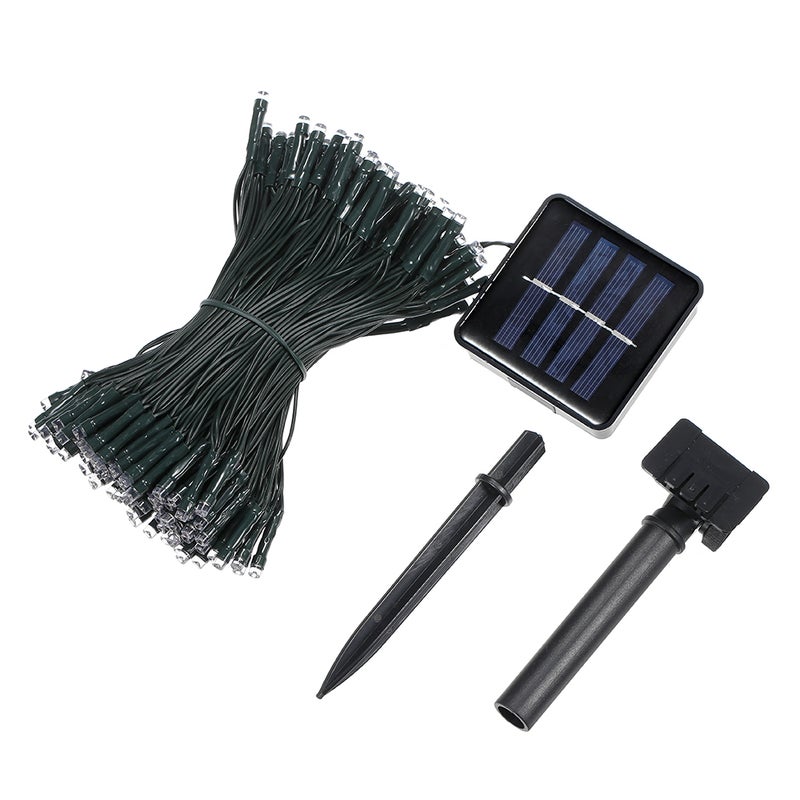 Solar String Lights: 200pcs Warm White IP65 Water-resistant - Light Sensor Auto On/Off 2 Lighting Modes for Outdoor Indoor Christmas Decor - Image 3