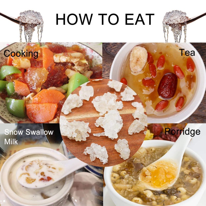 DABC OAK LAND Wild Peach Gum Snow Swallow Snow Lotus Seed Saponified Rice Beauty Detox and Dampness Set 100 Natural Boosting for Skin  Health Food Additives Free 8OZ each bag total 24 OZ - Image 5