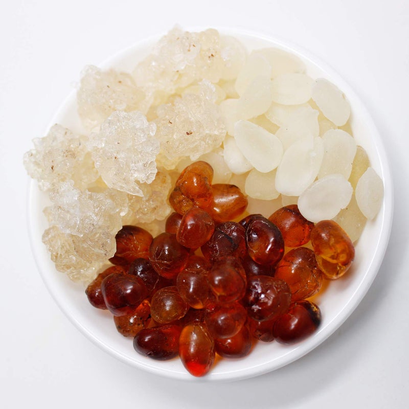 DABC OAK LAND Wild Peach Gum Snow Swallow Snow Lotus Seed Saponified Rice Beauty Detox and Dampness Set 100 Natural Boosting for Skin  Health Food Additives Free 8OZ each bag total 24 OZ - Image 2