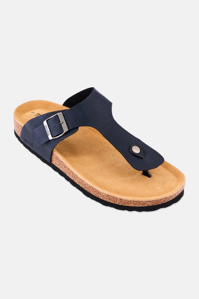 Mudd Men Slip On Cork Sandals, Dark Navy Blue - Image 1