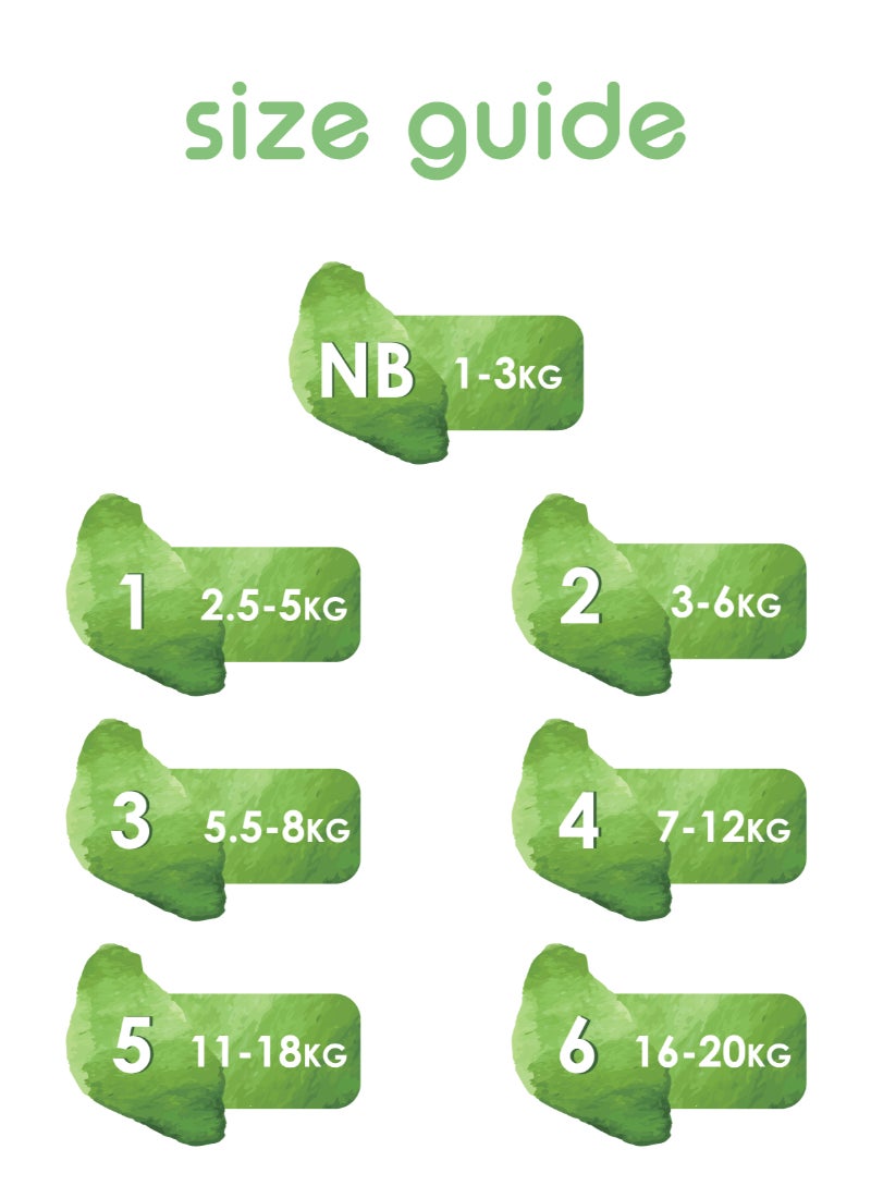 PureBorn Organic Baby Tape Style Diapers Size-5 11-18 kg Cloud Print 88 Diapers - Image 5