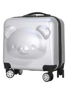 CityRiya-Long Kids Luggage Children's Travel Suitcase Kids Carry On Luggage 20 Inch Travel Luggage Hardside Rolling Suitcase Trolley Bag Case for Boys Toddlers Children Silver  - Image 5