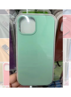For Iphone16 Liquid Silicone Phone Case For Iphone 16Pro Max/16Pro Full Covering Drop-Resistant Protective Case-Color:Pistachio [with Logo]-Applicable Model:For Iphone16promax [sealed Packaging]